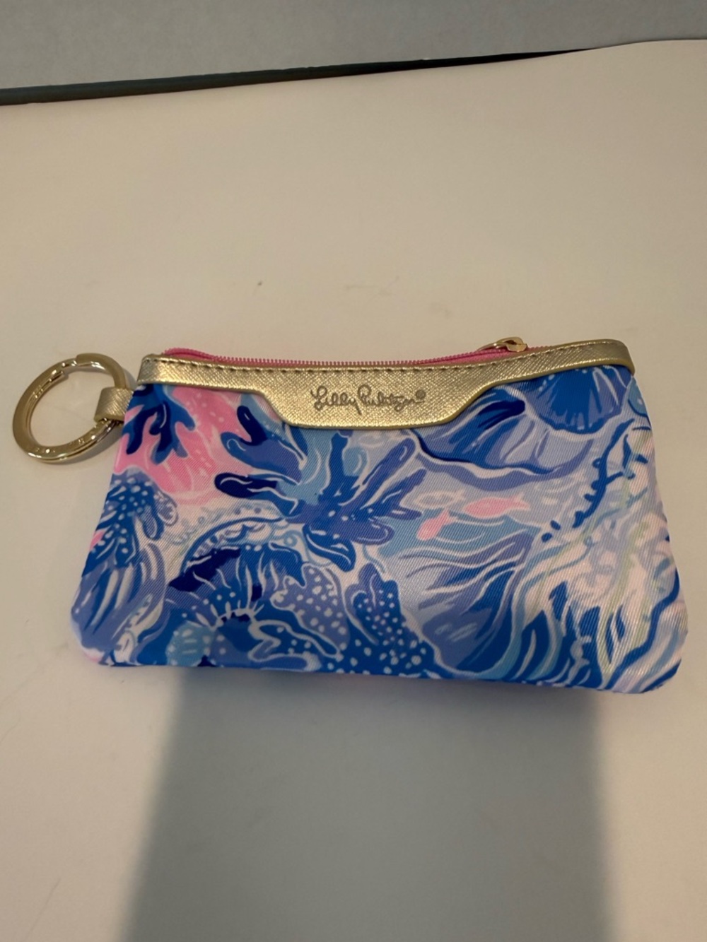 Lilly Pulitzer Floral ID Case and Key Chain Wallet.